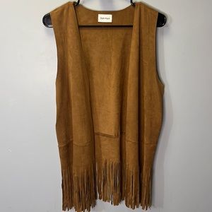 Style Rack Vintage Vest, Fringe, M/L